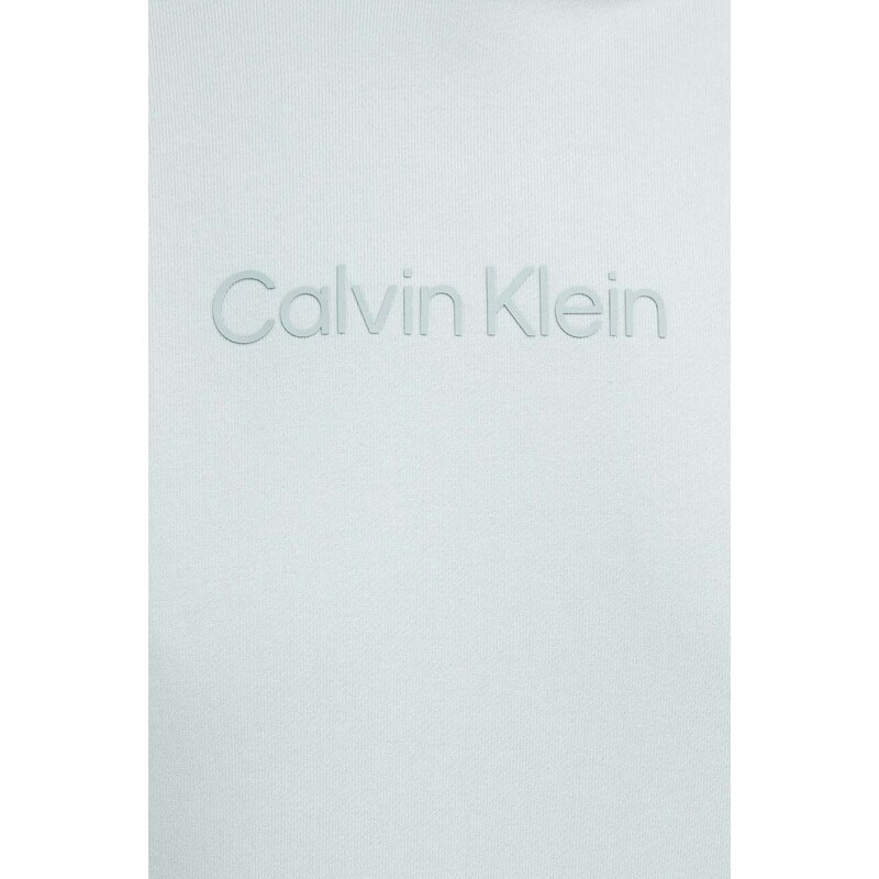 Bavlněná mikina Calvin Klein dámská, s kapucí, s potiskem, K20K205449
