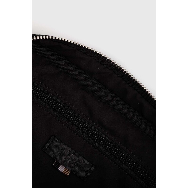 Kožená taška BOSS černá barva, 50521151