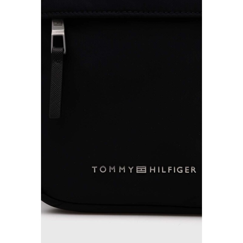 Ledvinka Tommy Hilfiger černá barva, AM0AM12217