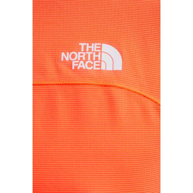 Sportovní tričko s dlouhým rukávem The North Face Sunriser oranžová barva, hladký, NF0A84KRQI41