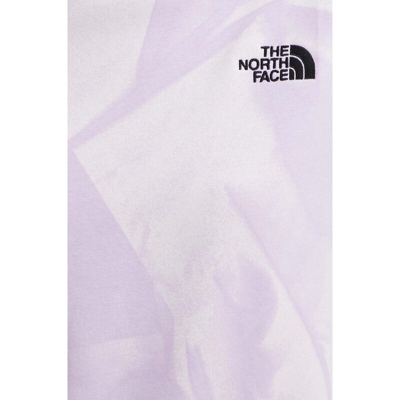 Mikina The North Face dámská, fialová barva, vzorovaná, NF0A881DUI61