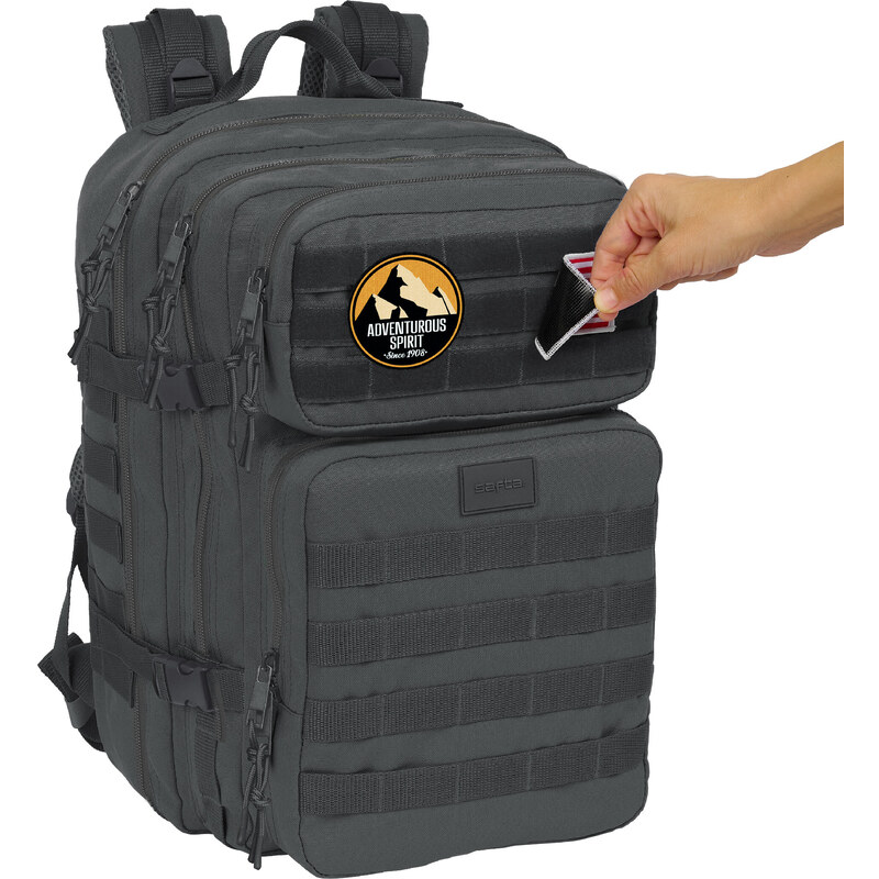 Safta Basic taktický batoh na notebook 15,6" - šedý - 33L
