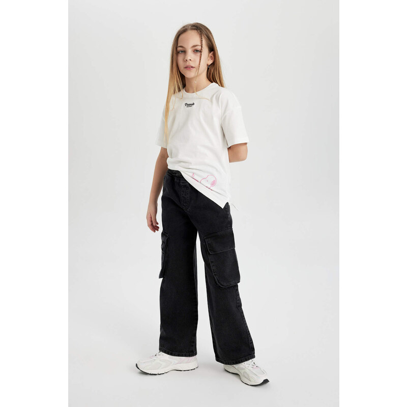 DEFACTO Girl Baggy Fit Wide Leg Jeans