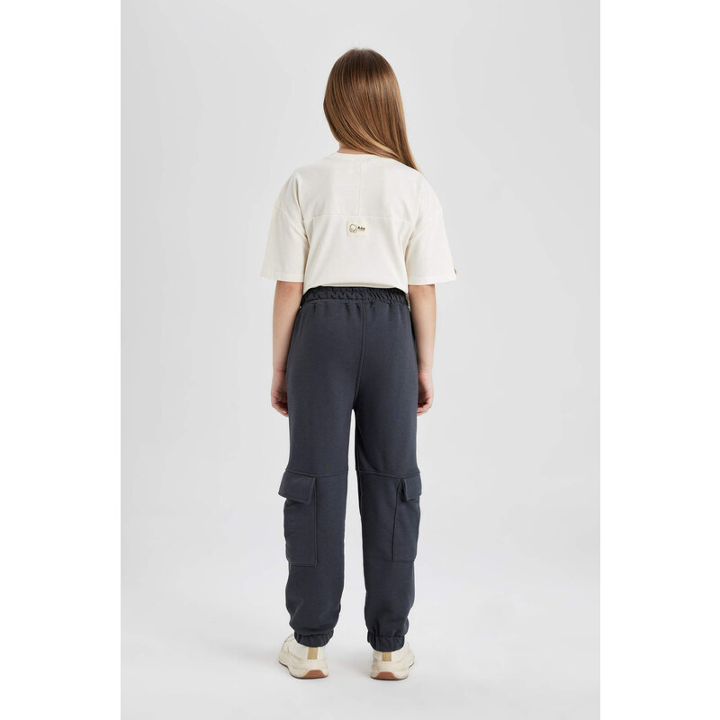 DEFACTO Girl Cargo Jogger Pants