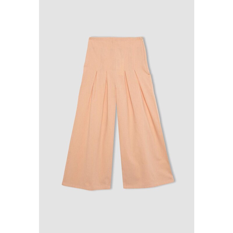 DEFACTO Girl Wide Leg Cotton Trousers