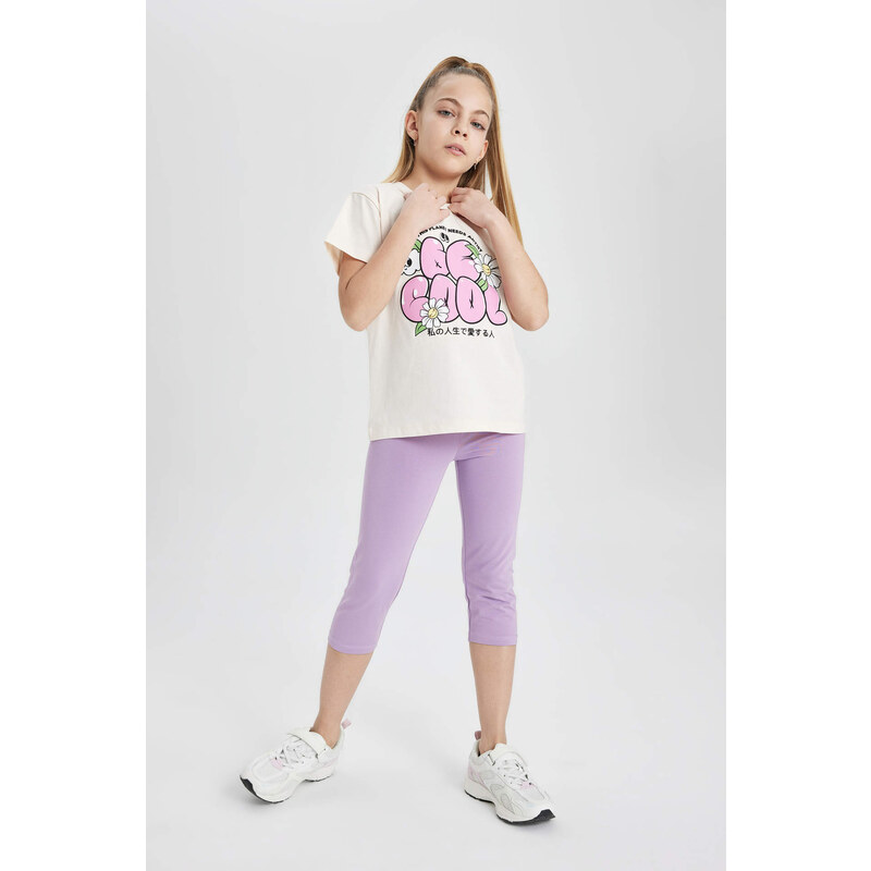 DEFACTO Girl Capri Length Leggings