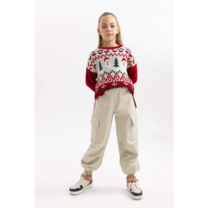 DEFACTO Girl Regular Fit Crew Neck Pullover