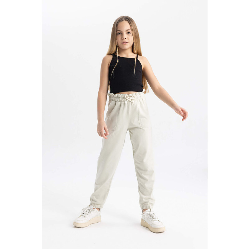 DEFACTO Girl Jogger Combed Cotton Trousers