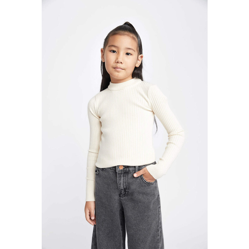 DEFACTO Girl Regular Fit Crew Neck Pullover