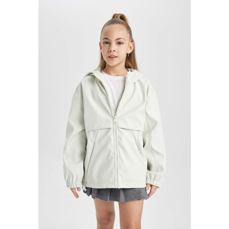 DEFACTO Girl Hooded Water Repellent Raincoat