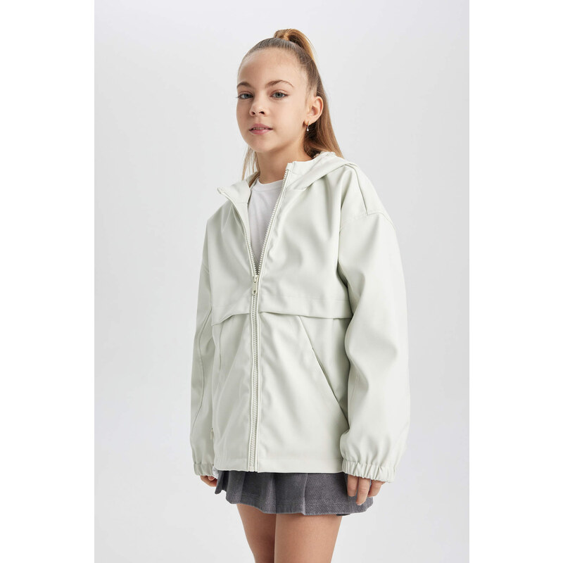 DEFACTO Girl Hooded Water Repellent Raincoat