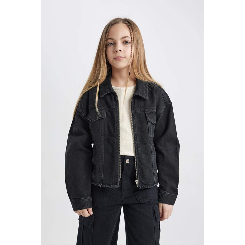 DEFACTO Girl Zippered Jean Jacket