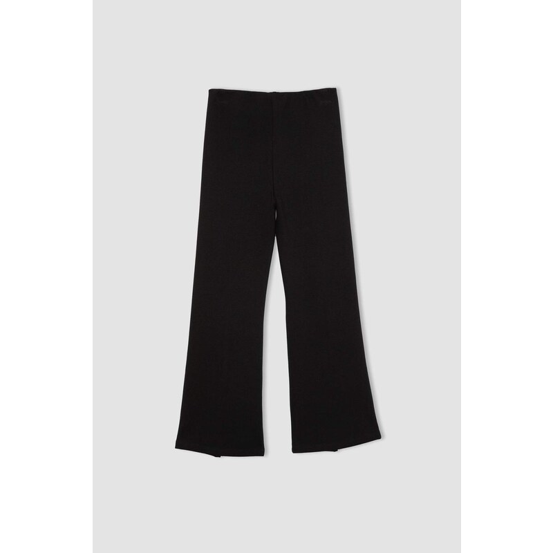 DEFACTO Girl Child Black Spanish Slit Leg Trousers