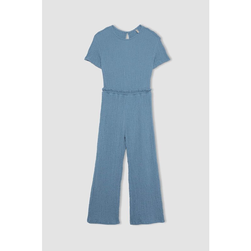 DEFACTO Girl Short Sleeve Long Jumpsuit