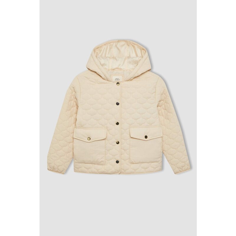 DEFACTO Girl Hooded Waterproof Puffer Jacket