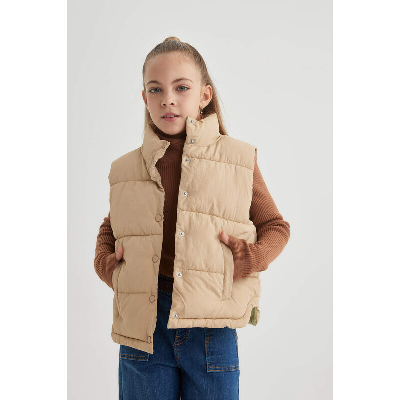 DEFACTO Girl High Collar Puffer Vest