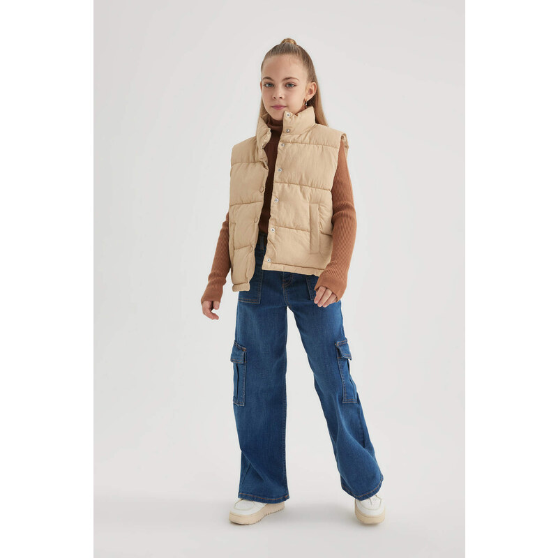 DEFACTO Girl High Collar Puffer Vest