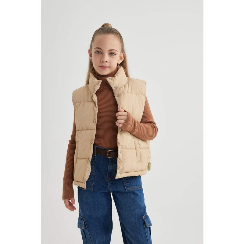 DEFACTO Girl High Collar Puffer Vest