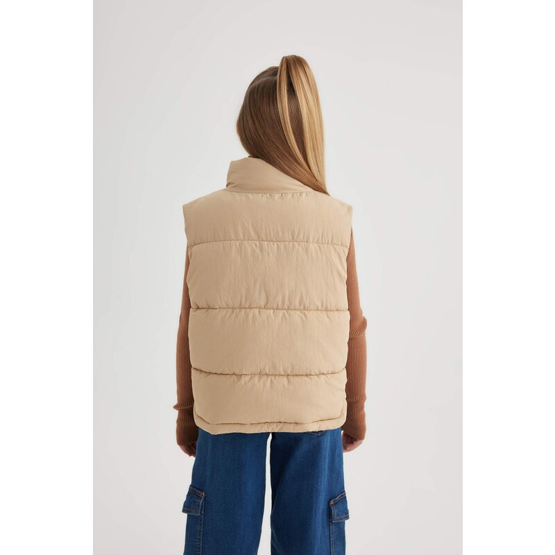 DEFACTO Girl High Collar Puffer Vest