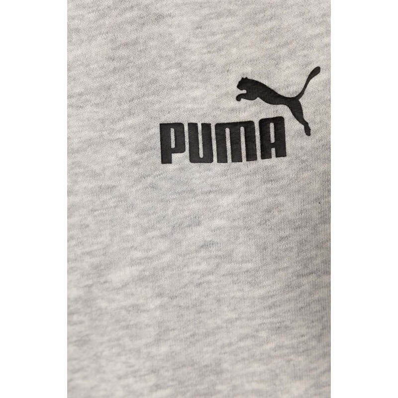 Dětské kalhoty Puma šedá barva
