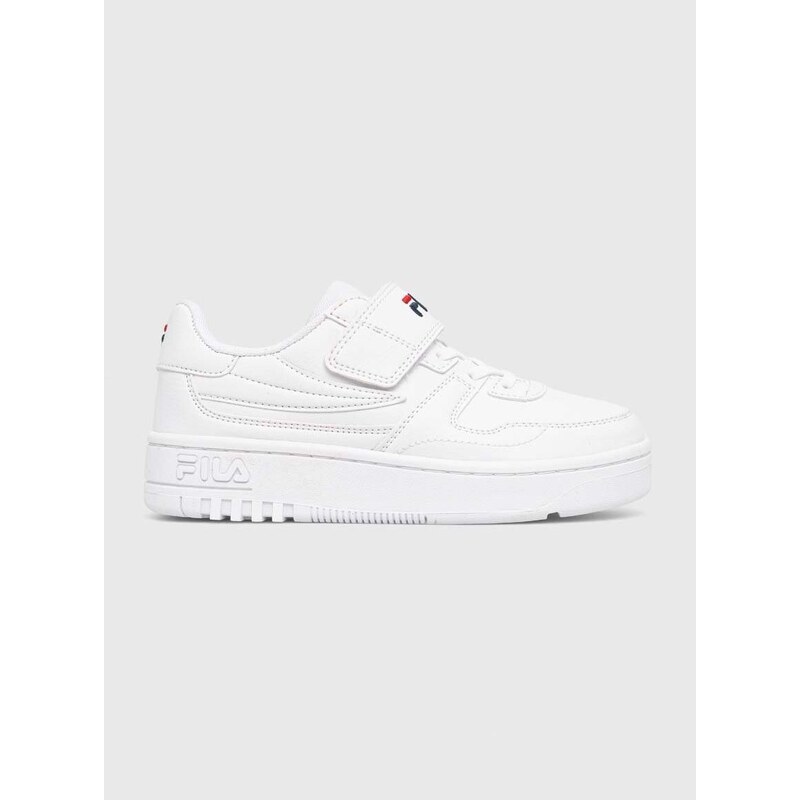 Dětské sneakers boty Fila FXVENTUNO VELCRO bílá barva