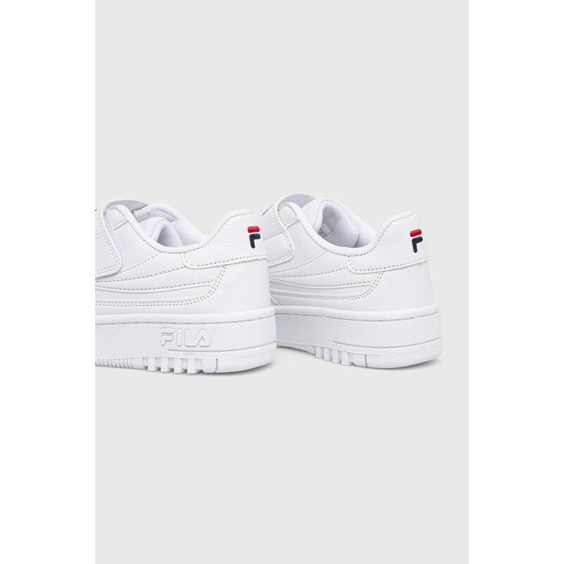 Dětské sneakers boty Fila FXVENTUNO VELCRO bílá barva