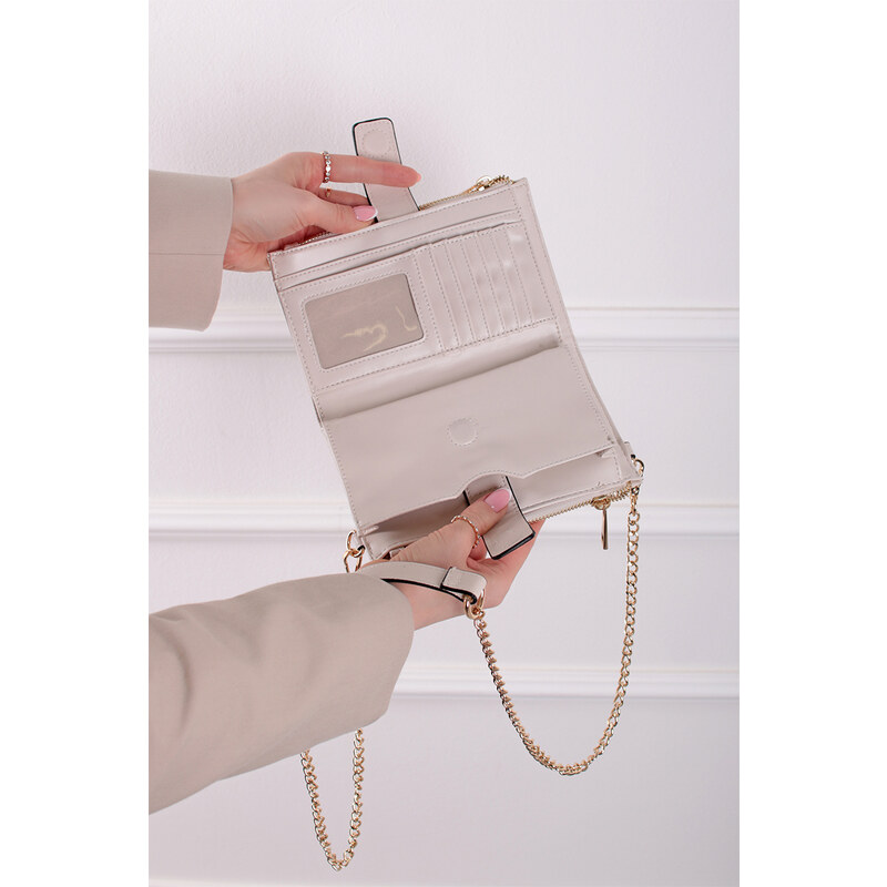 Marco Tozzi Smetanová crossbody kabelka 61104