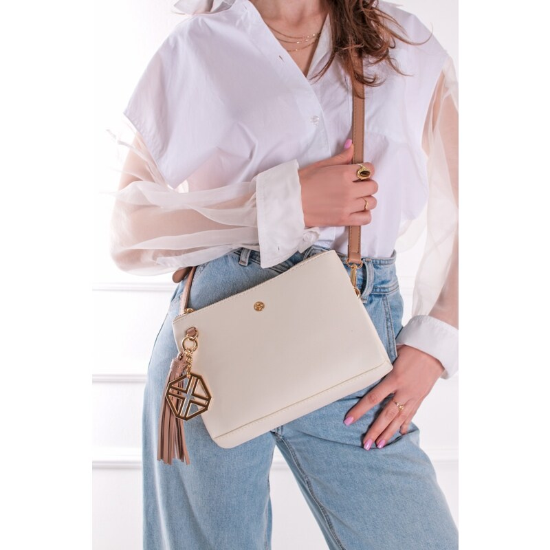 XTI Smetanová crossbody kabelka 184308