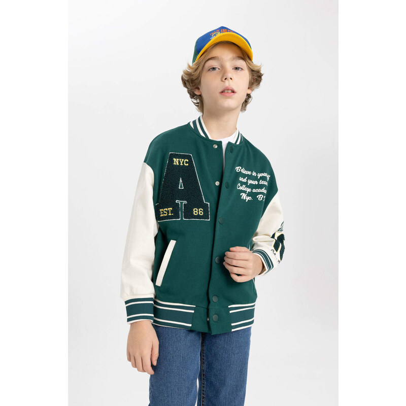 DEFACTO Boy Crew Neck Cardigan