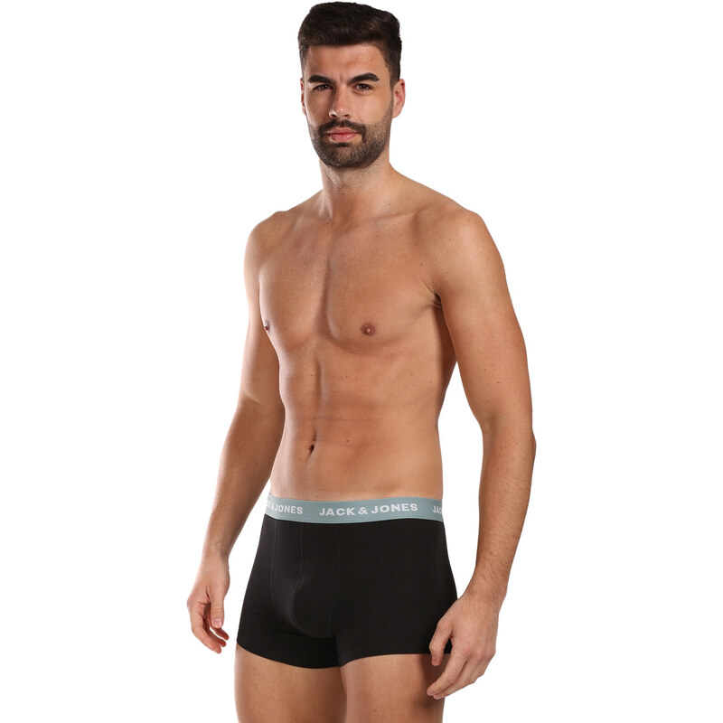 7PACK pánské boxerky Jack and Jones černé (12230353)