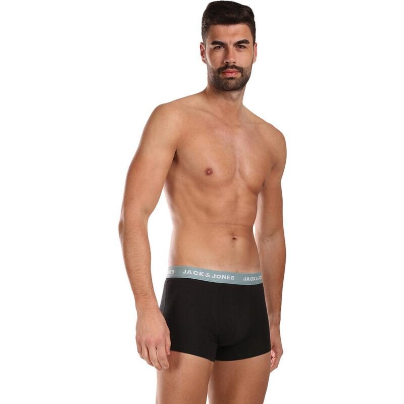 7PACK pánské boxerky Jack and Jones černé (12230353)