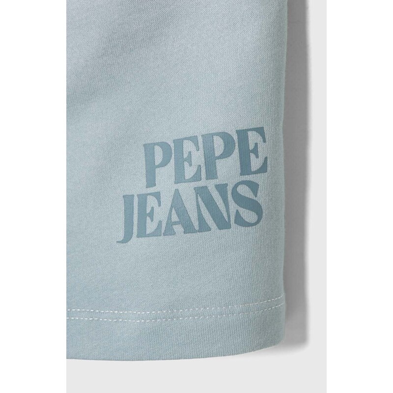 Dětské bavlněné šortky Pepe Jeans TELIO nastavitelný pas
