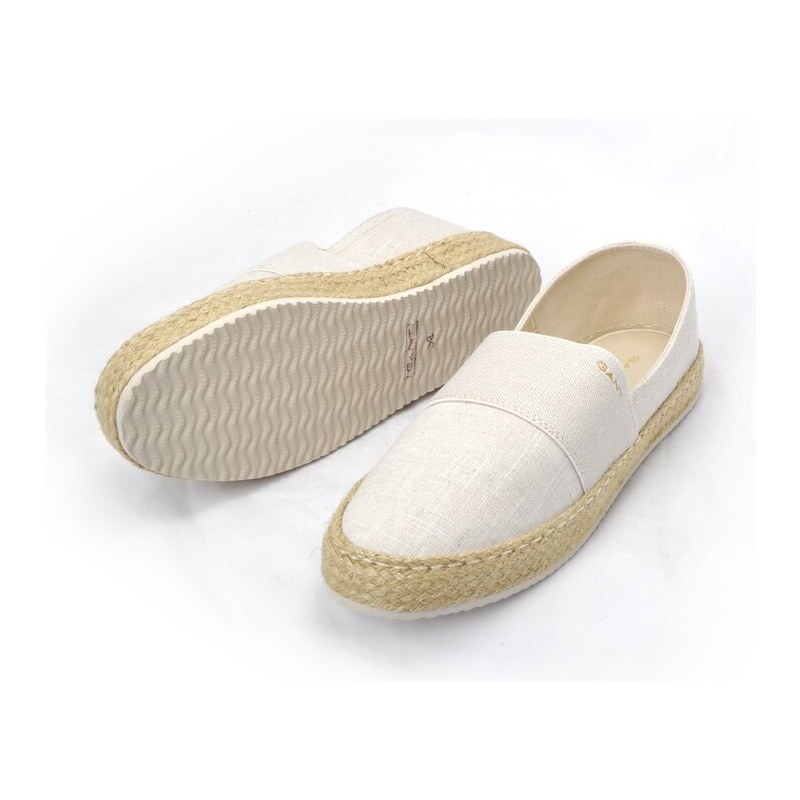 Letní espadrilky v luxusním zpracování Gant 28569606 béžová