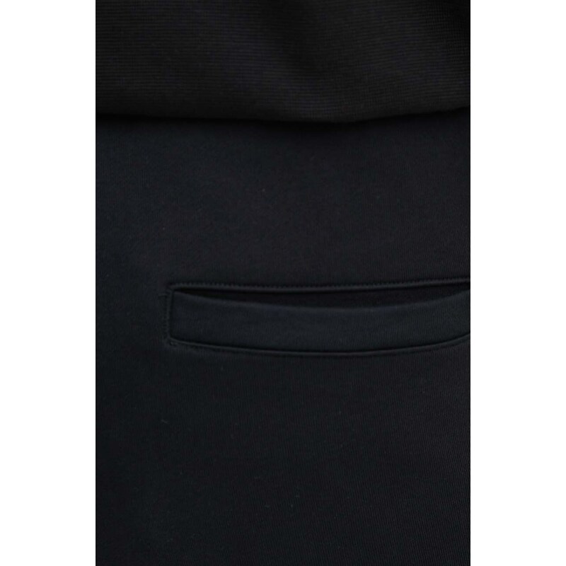 Bavlněné tepláky Armani Exchange černá barva, s aplikací