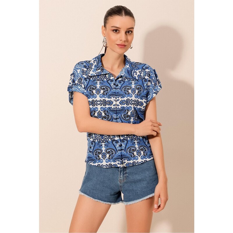 Bigdart 20200 Patterned Short Sleeve Shirt - Saks