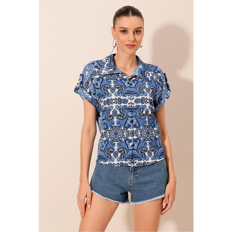 Bigdart 20200 Patterned Short Sleeve Shirt - Saks