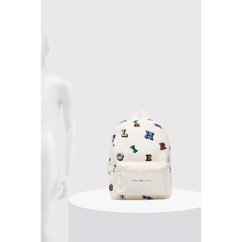 Dětský batoh Tommy Hilfiger bílá barva, velký, vzorovaný