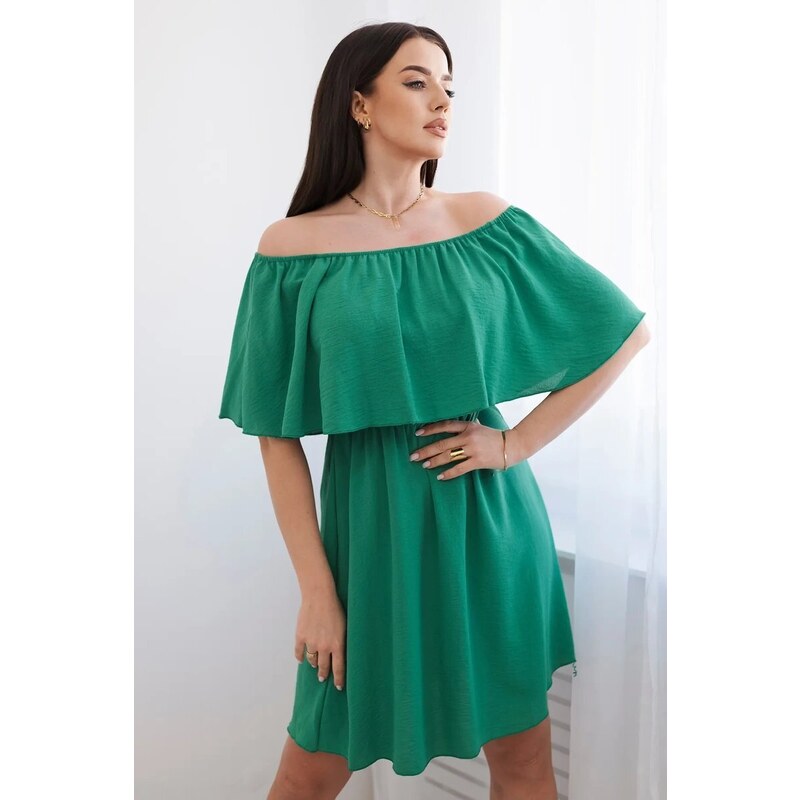 Kesi Španělské šaty do pasu zelené
