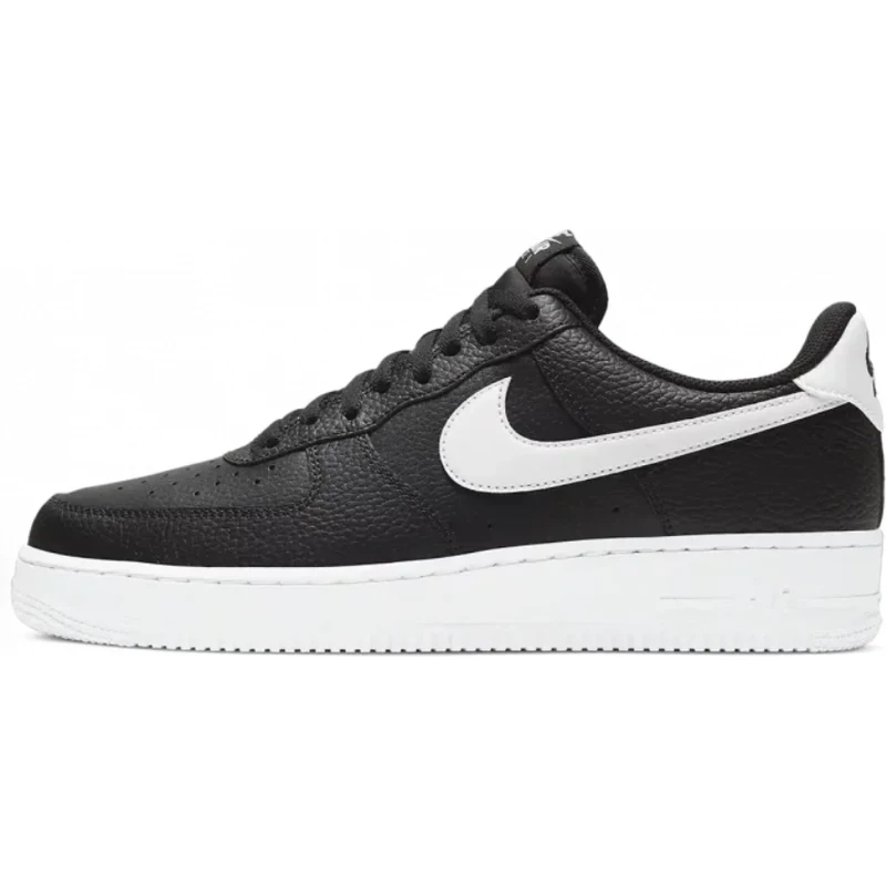 Nike Air Force 1 Low '07 White Black Pebbled Leather main image 0