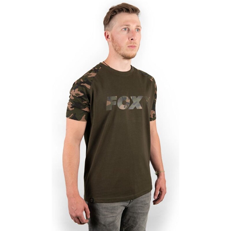 Fox Triko Camo/Khaki Chest Print T-Shirt -