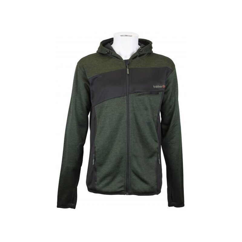 Trakker Mikina Marl Fleece Back Hoody - L