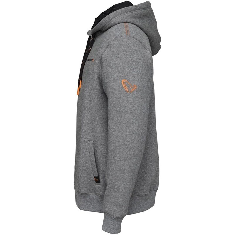 Savage Gear Cassic Zip Hoodie Grey Meange -