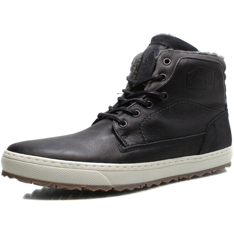 PÁNSKÉ KOTNÍKOVÉ BOTY BULL BOXER VK417003BLACK ČERNÁ