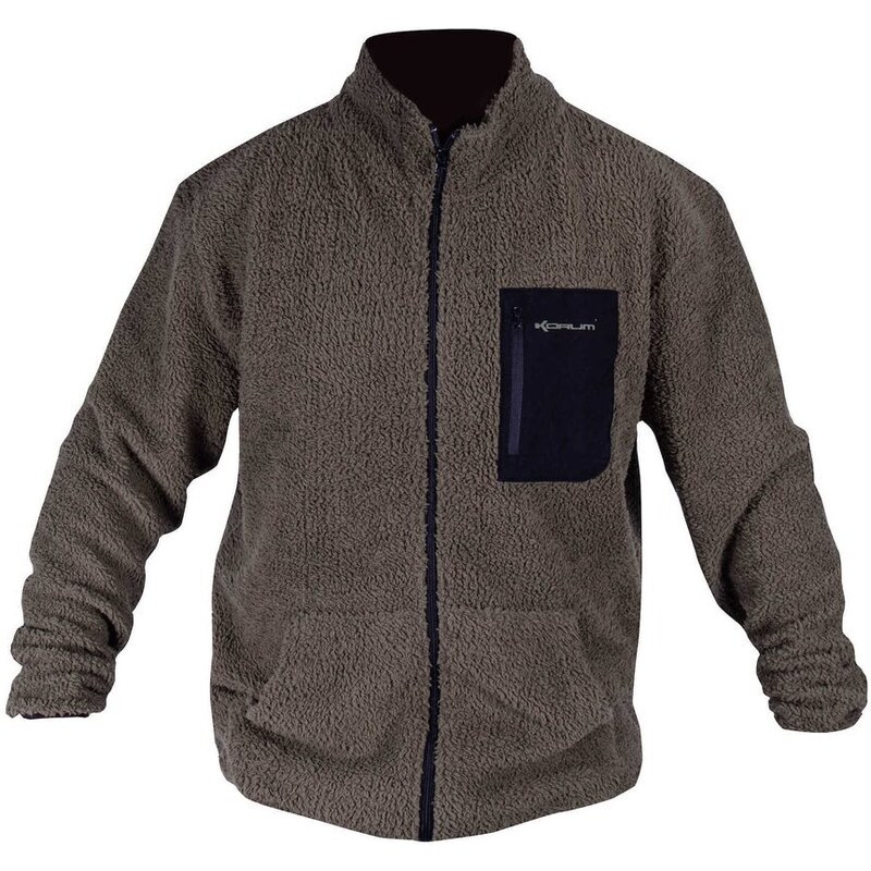 Korum Bunda Sherpa Zip Up Fleeces - L