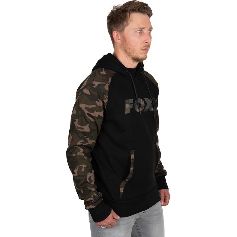 Fox ikina Black / Cao Raglan Hoodie -