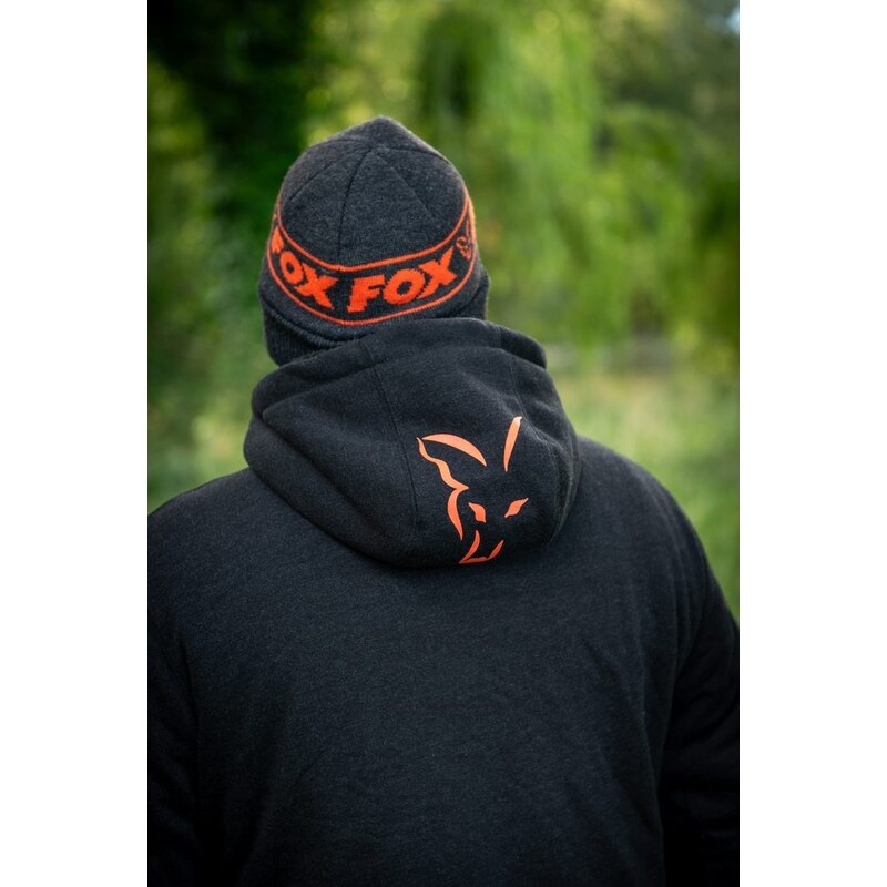 Fox Bunda Coection Sherpa Jacket Back & Orange -