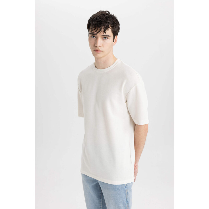 DEFACTO Comfort Fit Crew Neck T-Shirt