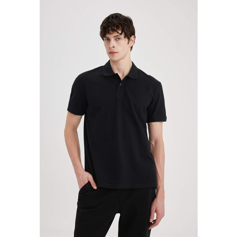 DEFACTO New Regular Fit Pique Polo T-Shirt