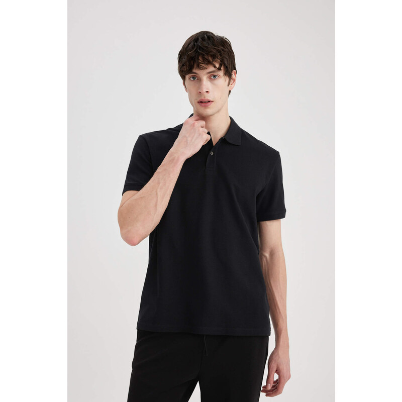 DEFACTO New Regular Fit Pique Polo T-Shirt