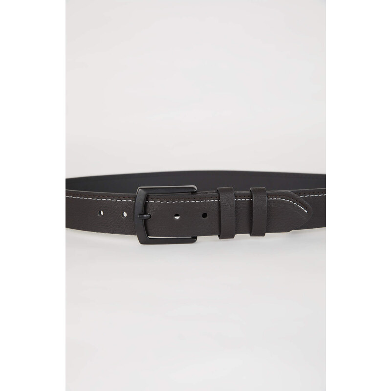 DEFACTO Man Square Clasp Faux Leather